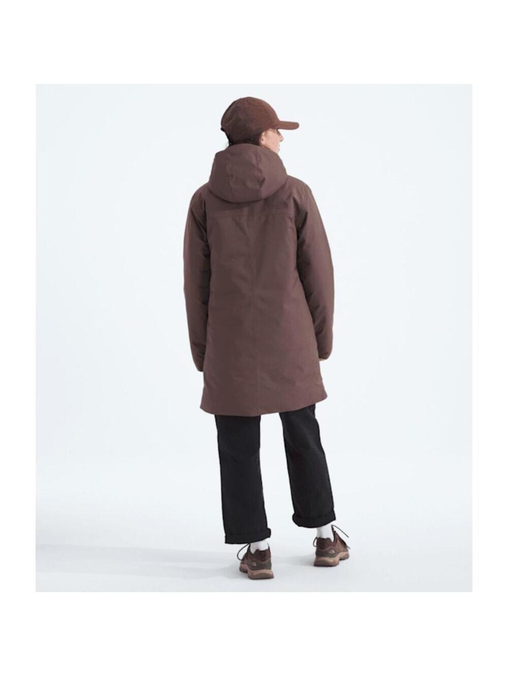 NWT The North Face Women's Range Down Parka Brown L LARGE jacket coat - Picture 3 of 6